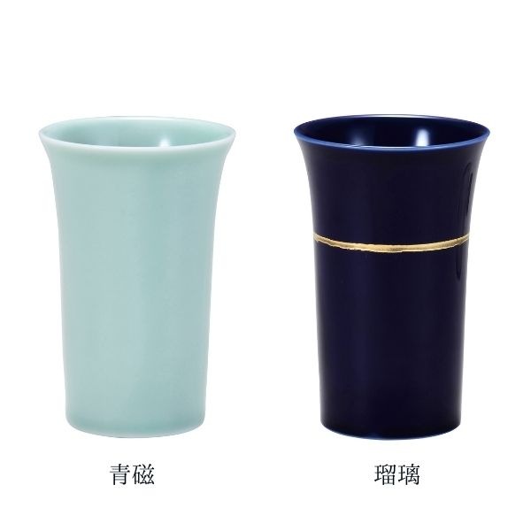 静凛 せいりん 花立 有田焼 青磁/瑠璃/桃染/京紫/黒金ライン シンプル 仏花立て 仏花立 仏具 仏壇用 お盆 法事 日本製 | 家庭用仏具 ...