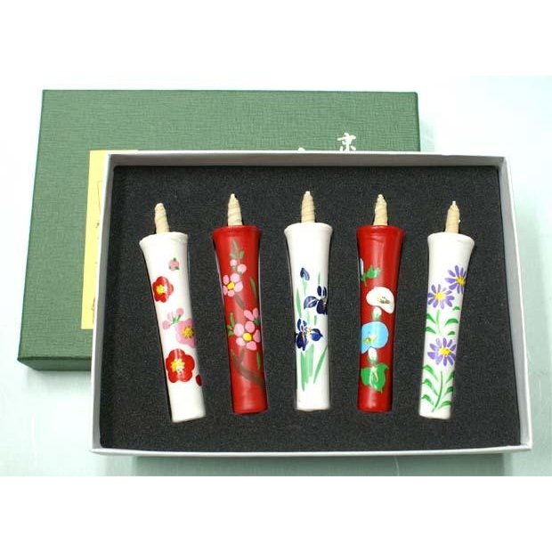 初版 美品 蝋燭姫 全巻セット お年賀/ギフト】絵蝋燭セット【京乃五節句(きょうのごせっく)】2号×5本