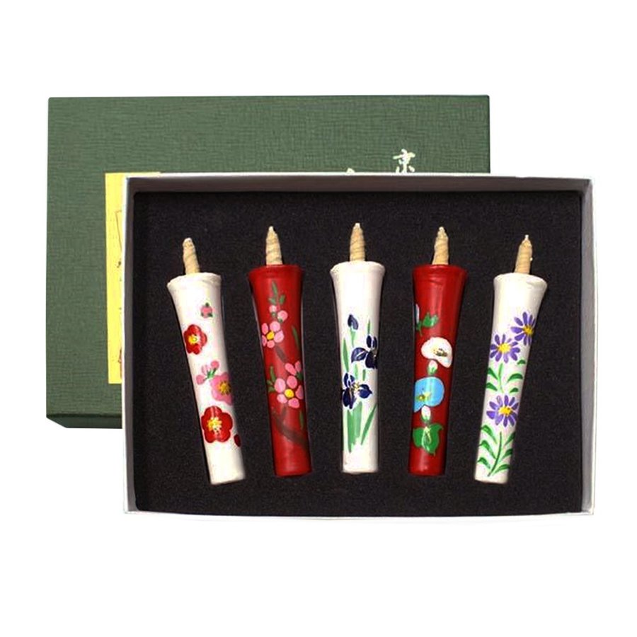 お年賀/ギフト】絵蝋燭セット【京乃五節句(きょうのごせっく)】2号×5本