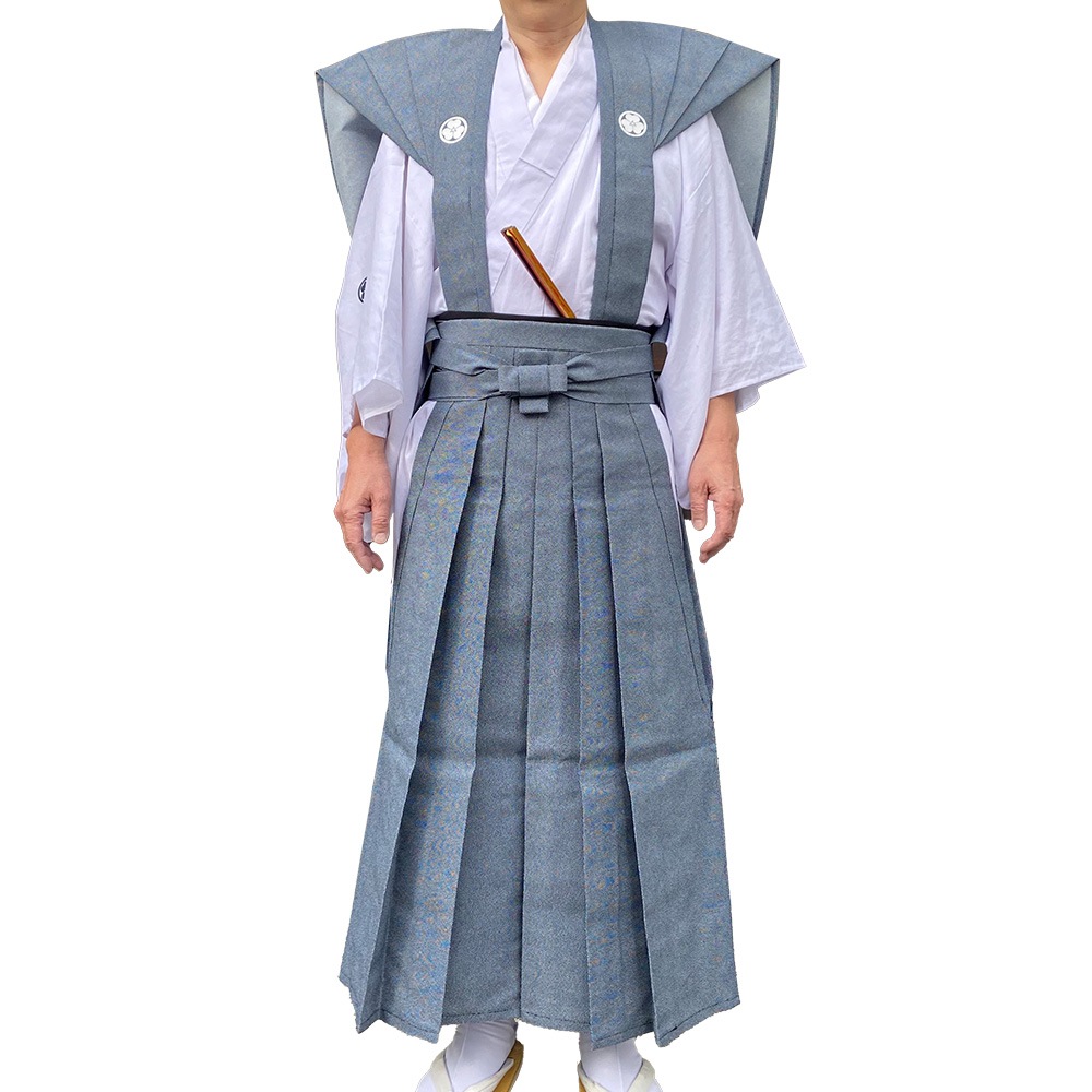 紋入り 鮫小紋 裃（かみしも） 紋代込みの価格です 節分 豆まき 衣装 
