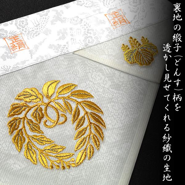 夏用 三角打敷 正絹紗 高級刺繍[宗紋：西/東/仏光寺派/高田派]【前卓用+上卓用】京寸200代(総幅 約61cm)=名古屋寸100代 