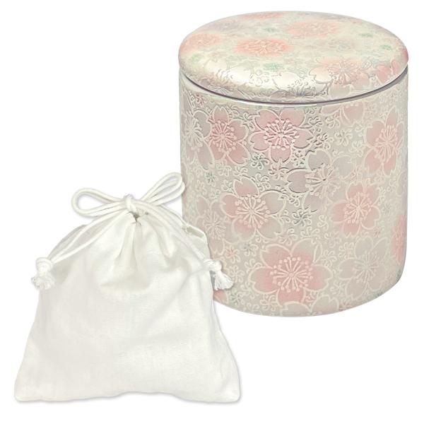 ★骨壷 骨壺 小さい 手元供養 骨カメ  シリコンリング付き 2寸  [華結晶紫/華友禅/菊華絢爛/都忘れ/華ざかり] 【購入特典：納骨袋】