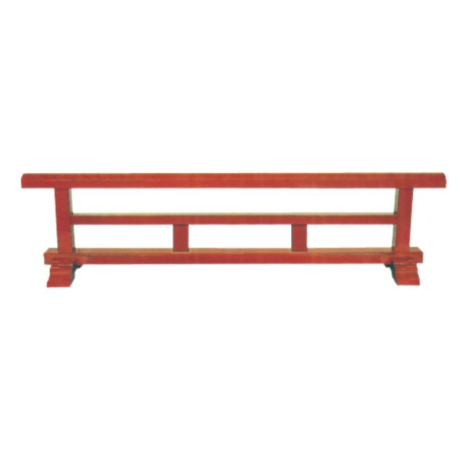 結界 木製(朱塗または黒塗)6尺 | 寺院仏具,欄間・障子などと外陣用仏具