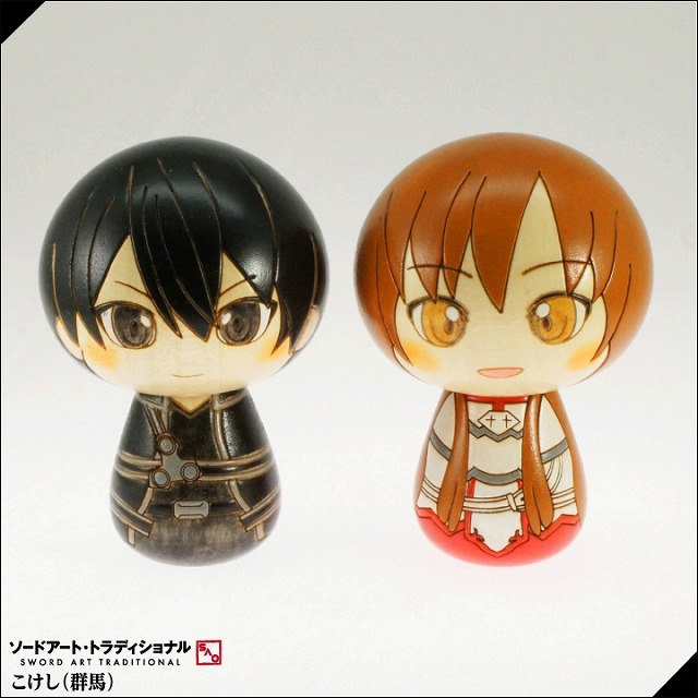 日本のキャラクターこけし,コナン・妖怪ウォッチ・SAO | こけし