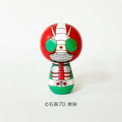 仮面ライダーこけし [V3] by 卯三郎こけし | 日本のキャラクターこけし