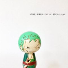 ワンピースこけし [ゾロ] by 卯三郎こけし | 日本のキャラクター