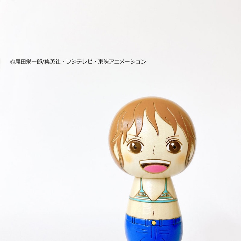 ワンピースこけし [ナミ] by 卯三郎こけし