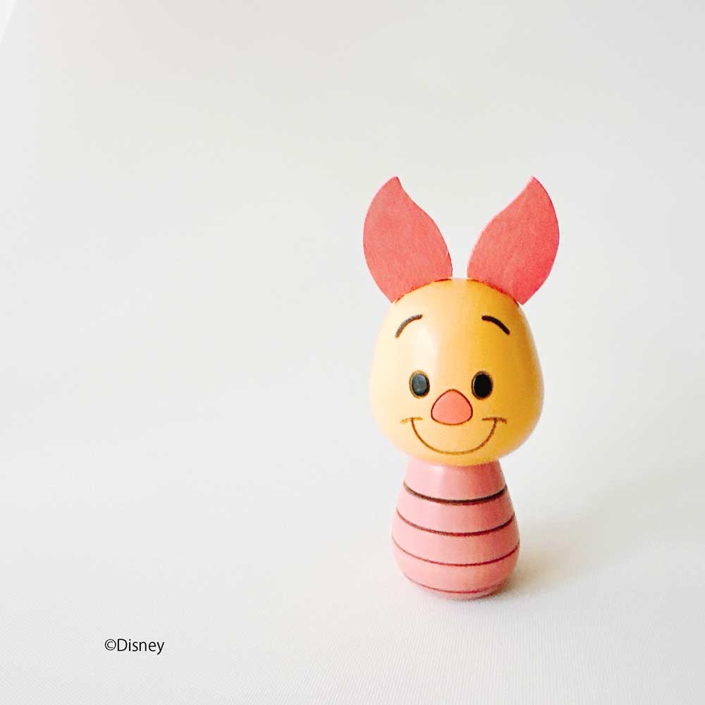 ピグレット こけし【 卯三郎こけし 】 Disney 母の日 プレゼント ギフト かわいい おうち時間 暮らし クマのぷーさん stayhome 癒し インテリア 木製 日本製 伝統工芸品 ピンク 子ブタ 卯三郎こけし 雑貨 置物 グッズ コラボ コラボレーション ディズニー