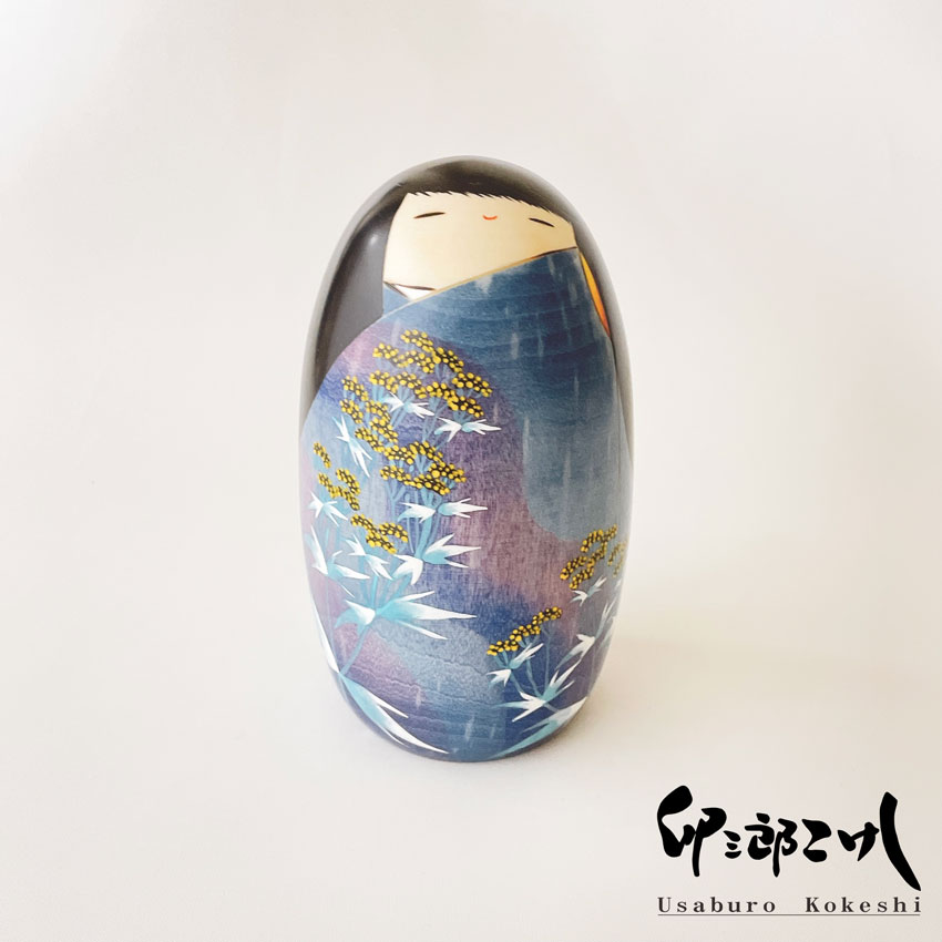 花の心  【 卯三郎こけし 】 プレゼント ギフト かわいい おうち時間 暮らし stayhome 癒し インテリア 木製 日本製 伝統工芸 母の日 贈り物 置物 グッズ 手作り 雑貨 手創り ハンドメイド 手造り   フィギュア お土産 民芸品 工芸 made in Japan　花