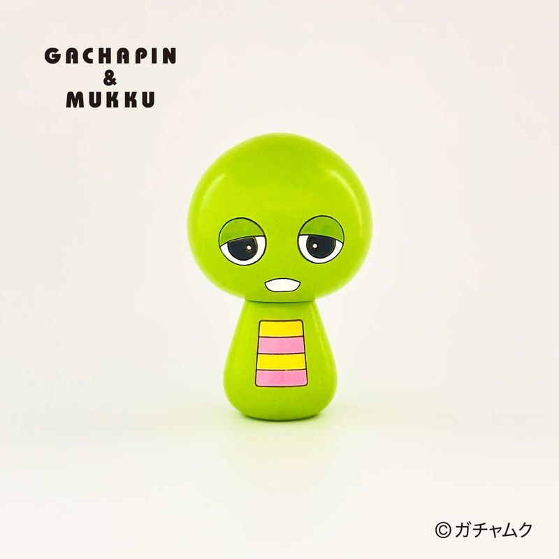 ガチャピンこけし【 卯三郎こけし 】 プレゼント ギフト かわいい おうち時間 暮らし 癒し インテリア 木製 日本製 伝統工芸品 贈り物 置物 グッズ 