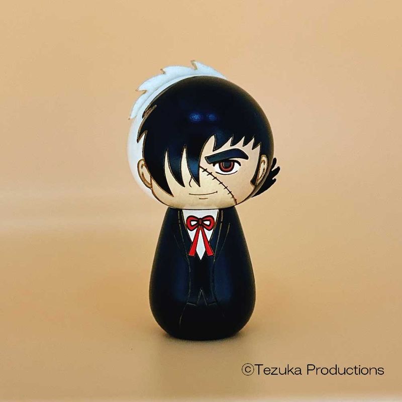 ブラックジャック こけし【キャラクターこけし】 プレゼント ギフト かわいい おうち時間 暮らし stayhome 癒し インテリア 木製 日本製 伝統工芸品 ブラックジャック 手塚治虫
