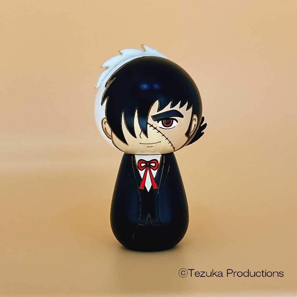 ブラックジャック こけし【キャラクターこけし】 プレゼント ギフト かわいい おうち時間 暮らし stayhome 癒し インテリア 木製 日本製 伝統工芸品 ブラックジャック 手塚治虫