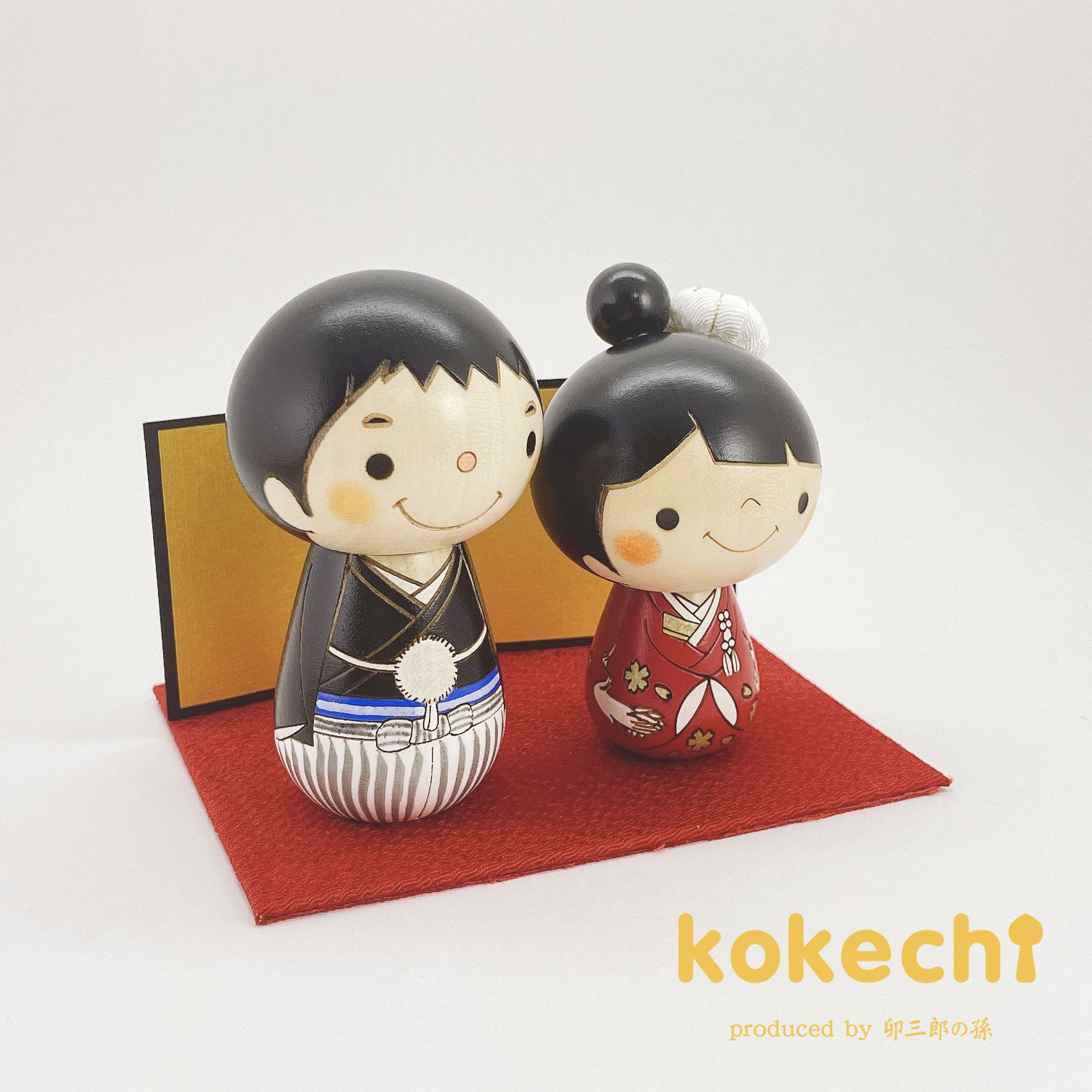 和装 ウェディング 赤【 こけし 】 プレゼント ギフト かわいい おうち