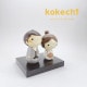 ウェディング 【 こけし 】 プレゼント ギフト かわいい おうち時間　願い　暮らし stayhome 癒し インテリア 木製 日本製 伝統工芸品　贈り物 置物 グッズ ギフトセット 結婚祝い 結婚 ペア ウェルカムドール 雑貨 お祝い 結婚式 人形 結婚記念日 ユニーク