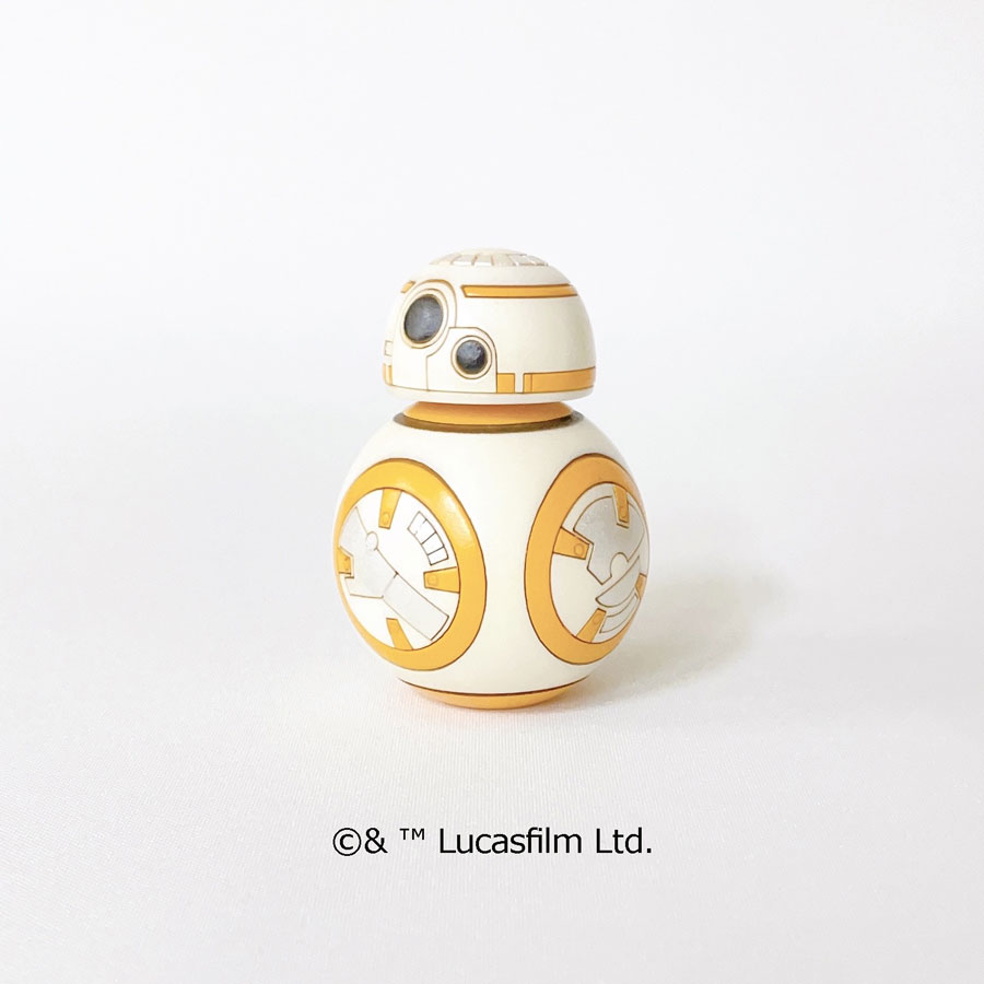 STAR WARS BB8 こけし 【 卯三郎こけし 】 スターウォーズ プレゼント ギフト かわいい おうち時間 暮らし stayhome 癒し インテリア 木製 日本製 伝統工芸品 父の日 贈り物 置物 グッズ スターウォーズ キャラクター ライトセイバー フィギュア ルーク
