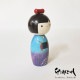 あじさい童 こけし  【 卯三郎こけし 】 プレゼント ギフト かわいい おうち時間 暮らし stayhome 癒し インテリア 木製 日本製 伝統工芸 母の日 贈り物 置物 グッズ 手作り 雑貨 手創り ハンドメイド 手造り リボン  あじさい フィギュア お土産 民芸品 工芸 made in Japan