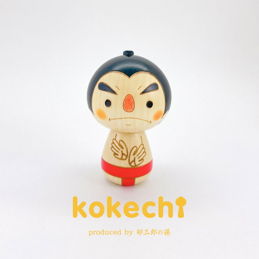 お相撲 こけし 赤 【 力士 】 プレゼント ギフト かわいい おうち時間　願い　暮らし stayhome 癒し インテリア 木製 日本製 伝統工芸品　贈り物 置物 グッズ こけし 敬老の日 プチギフト 手創り 雑貨 着物 和柄 人形 ハンドメイド 手作り JAPAN 伝統こけし