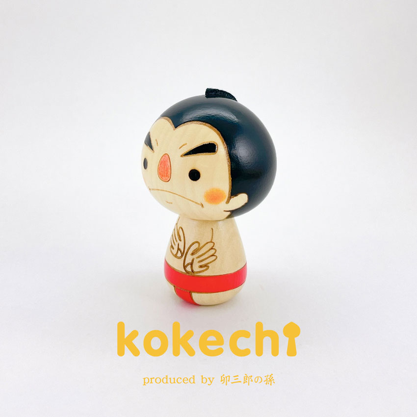 お相撲 こけし 赤 【 力士 】 プレゼント ギフト かわいい おうち時間　願い　暮らし stayhome 癒し インテリア 木製 日本製 伝統工芸品　贈り物 置物 グッズ こけし 敬老の日 プチギフト 手創り 雑貨 着物 和柄 人形 ハンドメイド 手作り JAPAN 伝統こけし