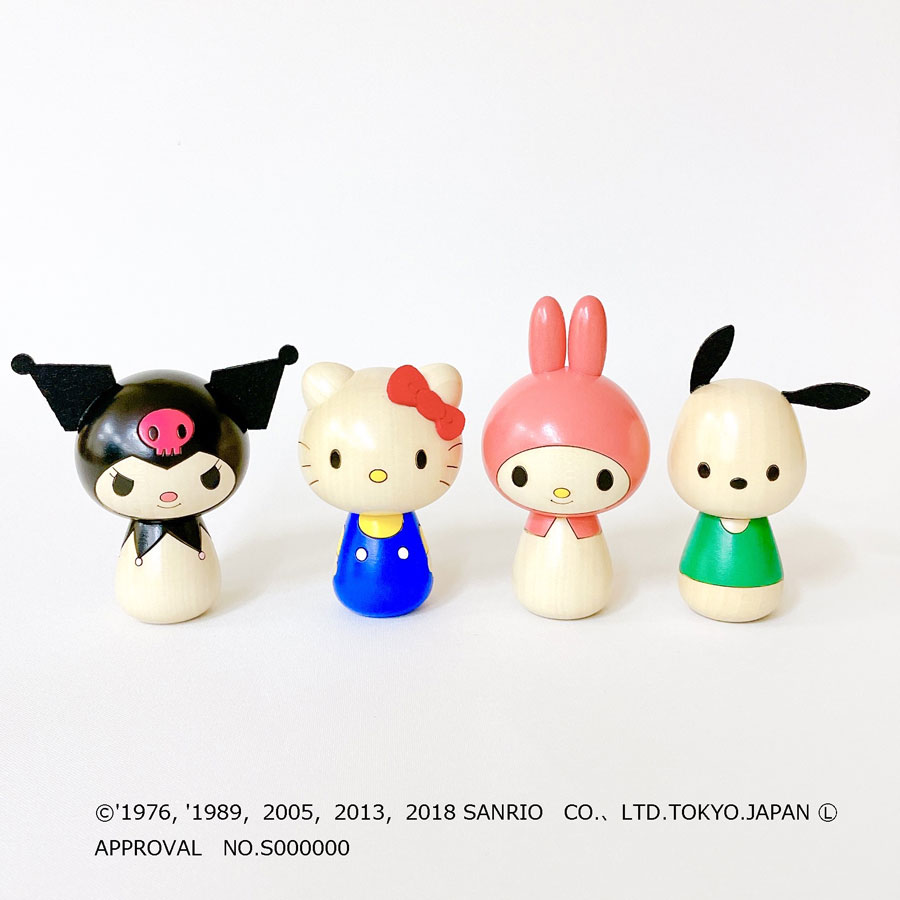 マイメロディ こけし キャラクター マイメロディ グッズ マイメロ プレゼント ギフト かわいい おうち時間 暮らし Stayhome 癒し インテリア 木製 日本製 伝統工芸品 キティちゃん サンリオ ウサギ リボン 卯三郎こけし 雑貨 置物 グッズ コラボ コラボレーション