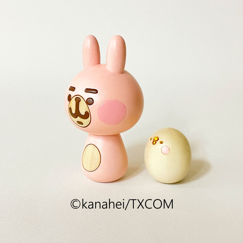レア！カナヘイ こけし ピスケ＆うさぎ 【 卯三郎こけし 】Kanahei カナヘイ こけし ピスケ＆うさぎ 【 卯三郎こけし 】 プレゼント