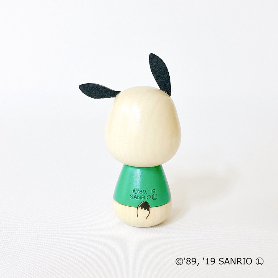 ポチャッコ こけし キャラクター こけし ポチャッコ グッズ マイメロ プレゼント ギフト かわいい おうち時間 暮らし Stayhome 癒し インテリア 木製 日本製 伝統工芸品 キティちゃん サンリオ 犬 リボン 卯三郎こけし 雑貨 置物 グッズ コラボ コラボレーション