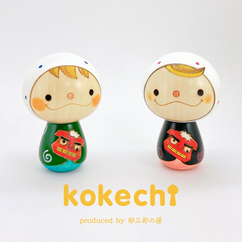 獅子舞 君 【 こけし 】 虎 寅 手ぬぐい プレゼント ギフト かわいい おうち時間　願い　暮らし 癒し インテリア 木製 日本製 伝統工芸品　贈り物 置物 グッズ 干支の置物 お年賀 干支飾り 縁起物 正月飾り お飾り お正月 年末 新年  2021 2022 お正月飾り 縁起物