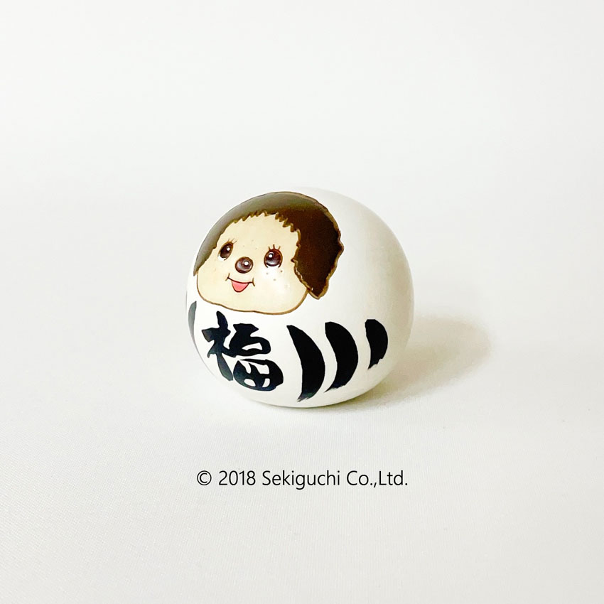 モンチッチ こけし 福だるま 白 【キャラクターこけし】 グッズ プレゼント ギフト かわいい おうち時間 暮らし stayhome 癒し インテリア 木製 日本製 伝統工芸品 ダルマ 福 だるま 雑貨 達磨