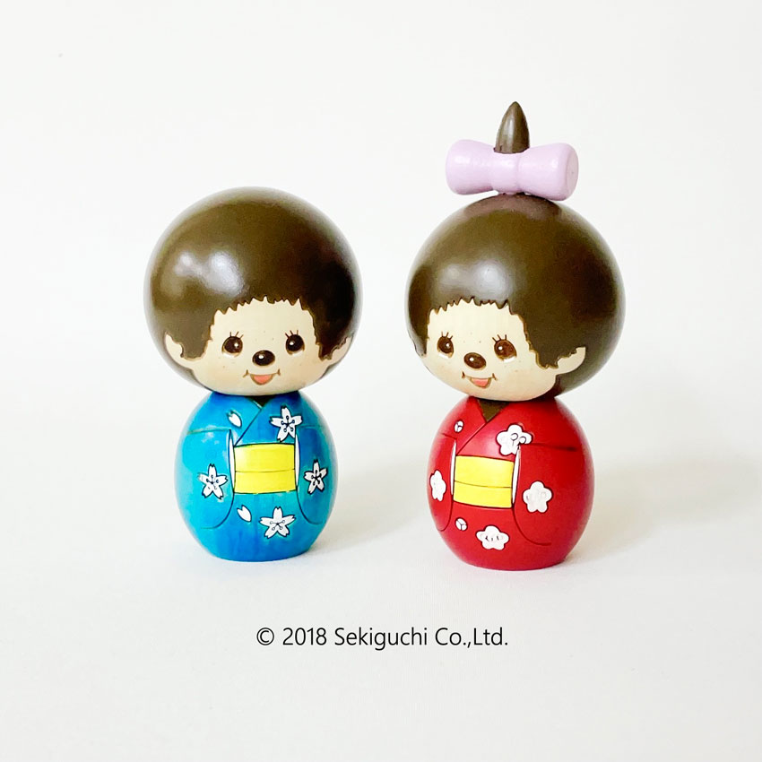 新品 卯三郎こけし モンチッチ こけし 男の子 着物 1916 モンチッチこけし [モンチッチちゃん] by 卯三郎こけし