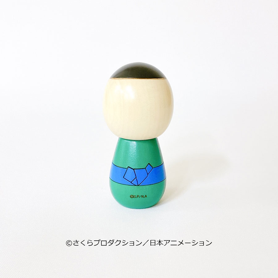 ちびまる子ちゃん こけし 丸尾君 【キャラクターこけし】 メガネ プレゼント ギフト かわいい おうち時間 暮らし stayhome 癒し インテリア 木製 日本製 伝統工芸品 着物 卯三郎こけし 雑貨 置物 グッズ コラボ　コラボレーション