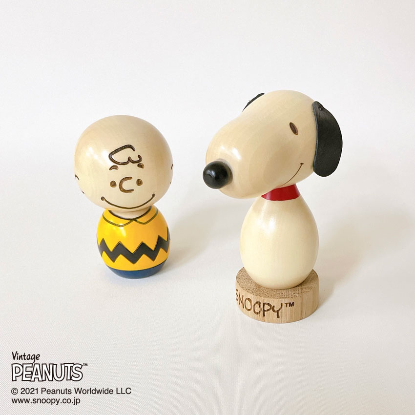 PEANUTS こけし [ チャーリー・ブラウン ] by 卯三郎こけし