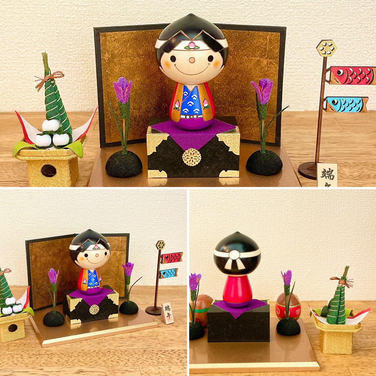 桃太郎 こけし 【 鯉のぼり ちまきセット 】 端午の節句 五月人形 コンパクト おしゃれ 木製 5月人形 こどもの日 インテリア 兜 モダン 鎧兜 鎧飾り 子供大将 子供の日 プレゼント ギフト 日本製 伝統工芸品 おうち時間 願い 暮らし stayhome 癒し  贈り物 置物 グッズ