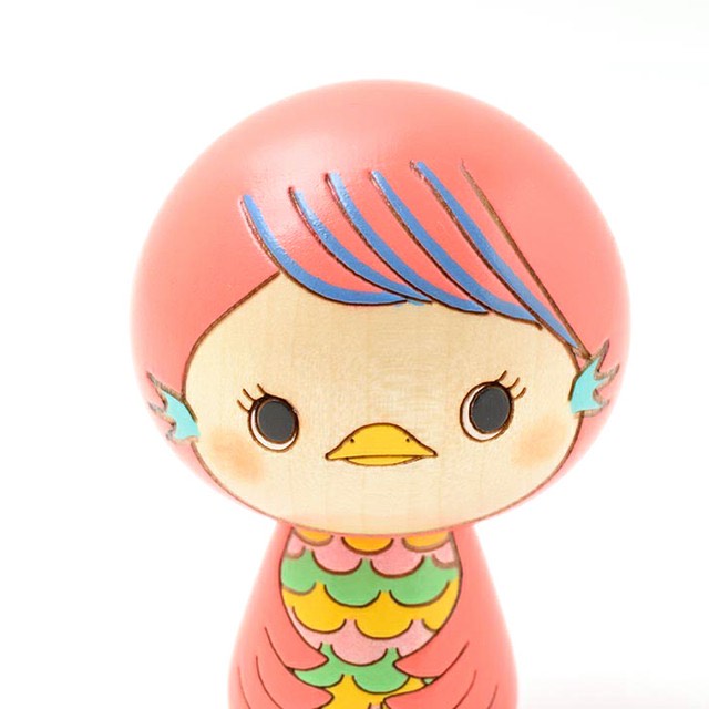 こけし の アマビエ様 台付【～My Favorites】 守り神 疫病退散 病魔退散 妖怪 お守り 母の日 プレゼント ギフト かわいい  コロナ終息 おうち時間 願い 暮らし stayhome　癒し アマビエちゃん インテリア 木製 日本製 伝統工芸品 置物 グッズ アマビエ 健康祈願