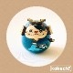 ねこ 武者 【富士】 ちまき セット 五月人形 コンパクト おしゃれ モダン 鯉のぼり こいのぼり kokechi 端午の節句 [ 卯三郎の孫 ] 5月人形 武者人形 小さい ギフト こどもの日 初節句 お祝い おくりもの 子供の日 柏餅 こどもの日 猫 ネコ さくら 富士山 伝統 模様 兜 カブ