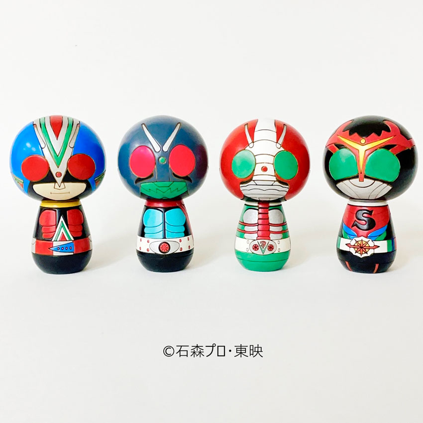 仮面ライダーこけし [旧1号] by 卯三郎こけし | 日本の