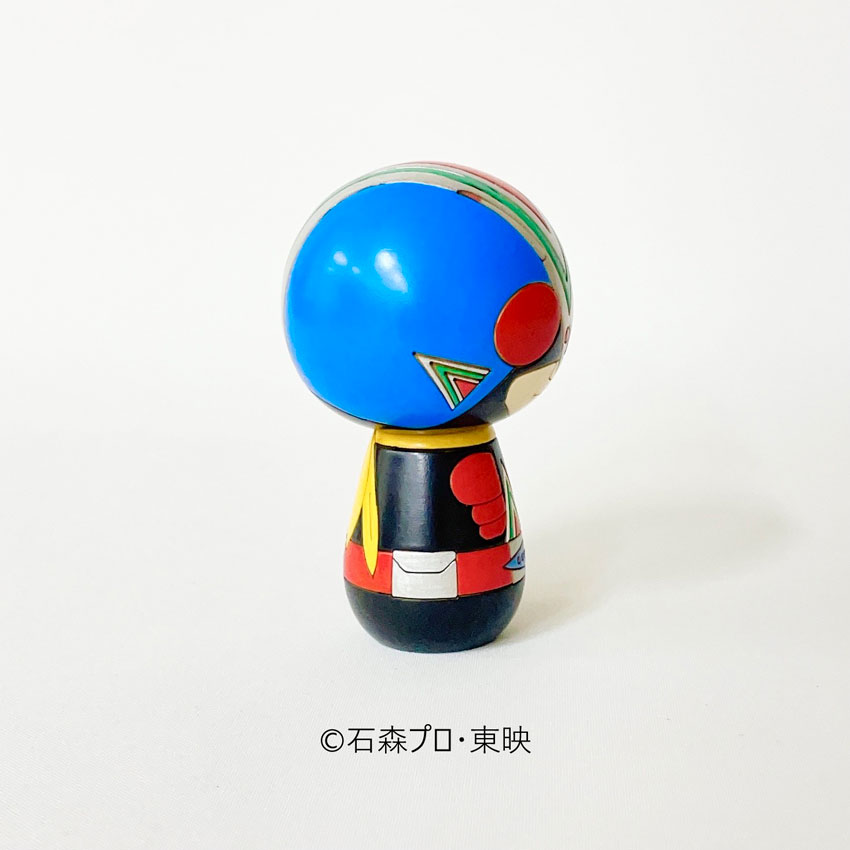 完売　卯三郎こけし　仮面ライダー　東映　石森プロ　Ｖ３　ブラック 仮面ライダーこけし [V3] by 卯三郎こけし | 日本のキャラクター