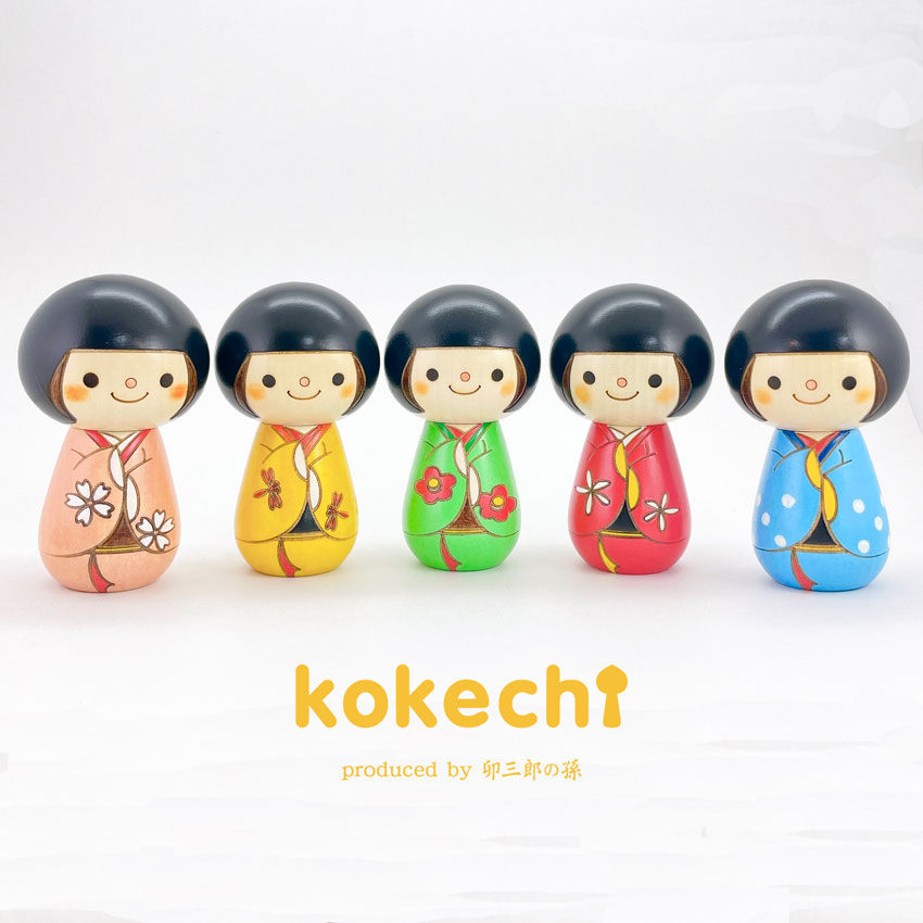 おかっぱさん 桜 【 こけし ピンク 】 プレゼント ギフト かわいい おうち時間　願い　暮らし stayhome 癒し インテリア 木製 日本製 伝統工芸品　贈り物 置物 グッズ こけし サクラ プチギフト 手創り 雑貨 着物 和柄 人形 ハンドメイド 手作り JAPAN 伝統こけし