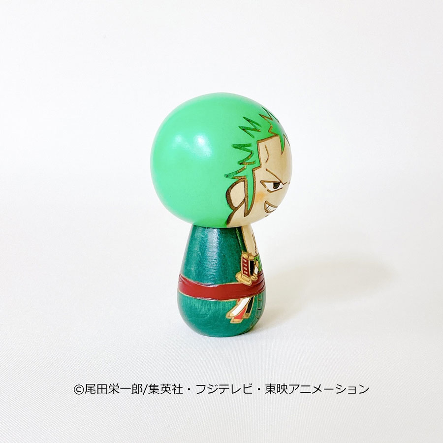 卯三郎　こけし ONE PIECE ゾロ ワンピース ONE PIECE」ルフィ、ゾロ、チョッパーがこけしに、卯三郎こけしと
