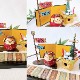ねこ武者 【 桜 】 太鼓 ちまき セット 五月人形 コンパクト おしゃれ モダン 鯉のぼり こいのぼり kokechi 端午の節句 [ 卯三郎の孫 ] 5月人形 武者人形 小さい ギフト こどもの日 初節句 お祝い おくりもの 子供の日 柏餅 こどもの日 猫 ネコ さくら 富士山 伝統 模様 兜 