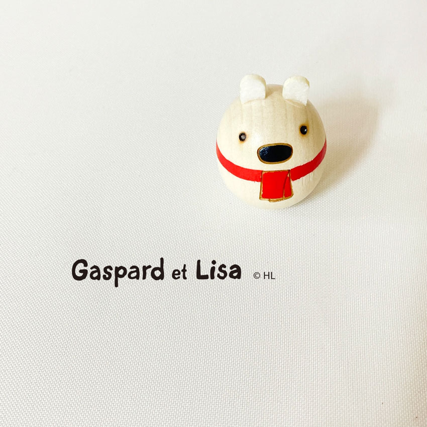 リサとガスパール こけし リサ たまご型 【 卯三郎こけし