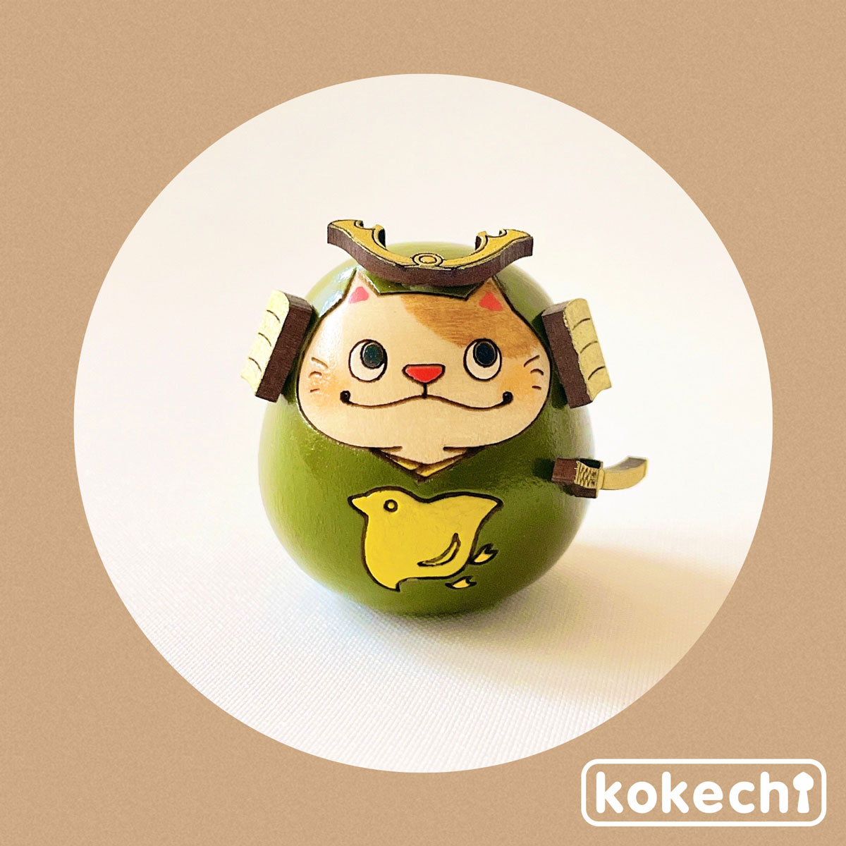 ねこ武者 【 千鳥 】 太鼓 ちまき セット 五月人形 コンパクト おしゃれ モダン 鯉のぼり こいのぼり kokechi 端午の節句 [ 卯三郎の孫 ] 5月人形 武者人形 小さい ギフト こどもの日 初節句 お祝い おくりもの 子供の日 柏餅 こどもの日 猫 ネコ さくら 富士山 伝統 模