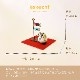 ねこ 武者 【 鶴 】 ちりめん 鯉のぼり セット 五月人形 コンパクト おしゃれ モダン こいのぼり kokechi 端午の節句 [ 卯三郎の孫 ] 5月人形 武者人形 小さい ギフト こどもの日 初節句 お祝い おくりもの 子供の日 柏餅 こどもの日 猫 ネコ 大当たり 伝統 模様 兜