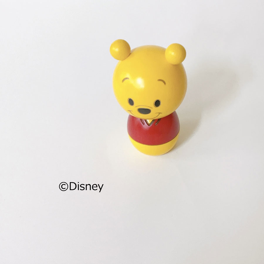 プーさん こけし【 卯三郎こけし 】 くま Disney 母の日 プレゼント ギフト かわいい おうち時間 暮らし　クマのぷーさん stayhome 癒し インテリア 木製 日本製 伝統工芸品 クマ 卯三郎こけし 雑貨 置物 グッズ コラボ　コラボレーション ディズニー