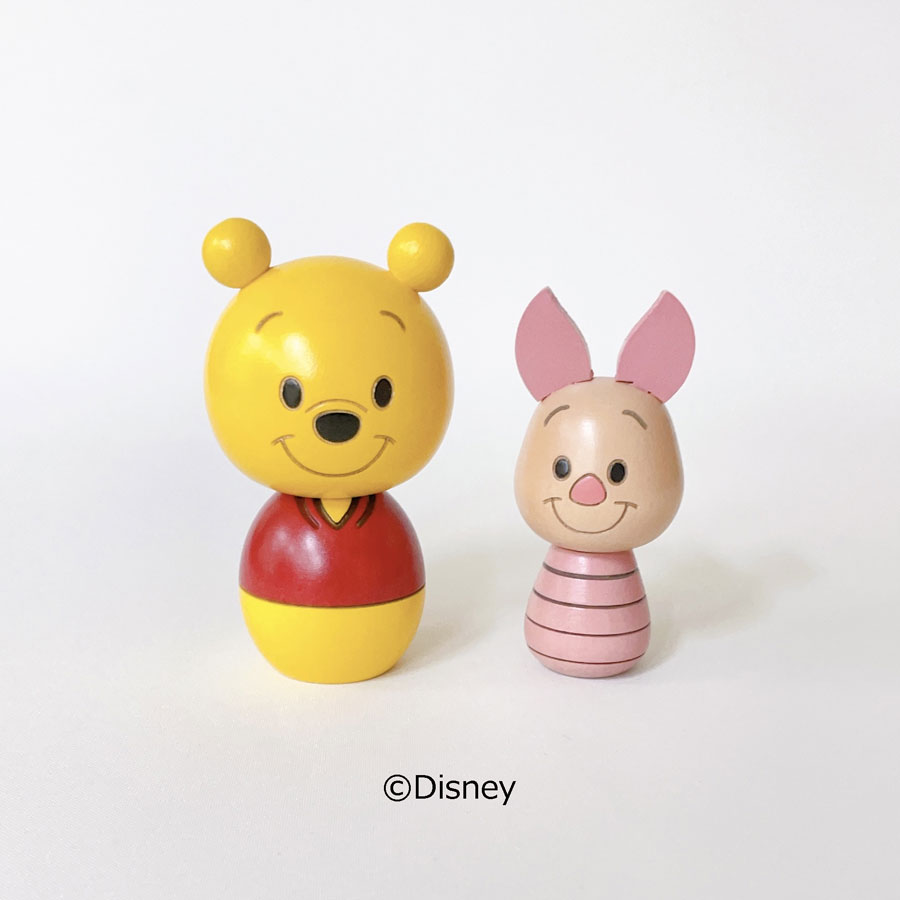 プーさん こけし【 卯三郎こけし 】 くま Disney 母の日 プレゼント ギフト かわいい おうち時間 暮らし　クマのぷーさん stayhome 癒し インテリア 木製 日本製 伝統工芸品 クマ 卯三郎こけし 雑貨 置物 グッズ コラボ　コラボレーション ディズニー