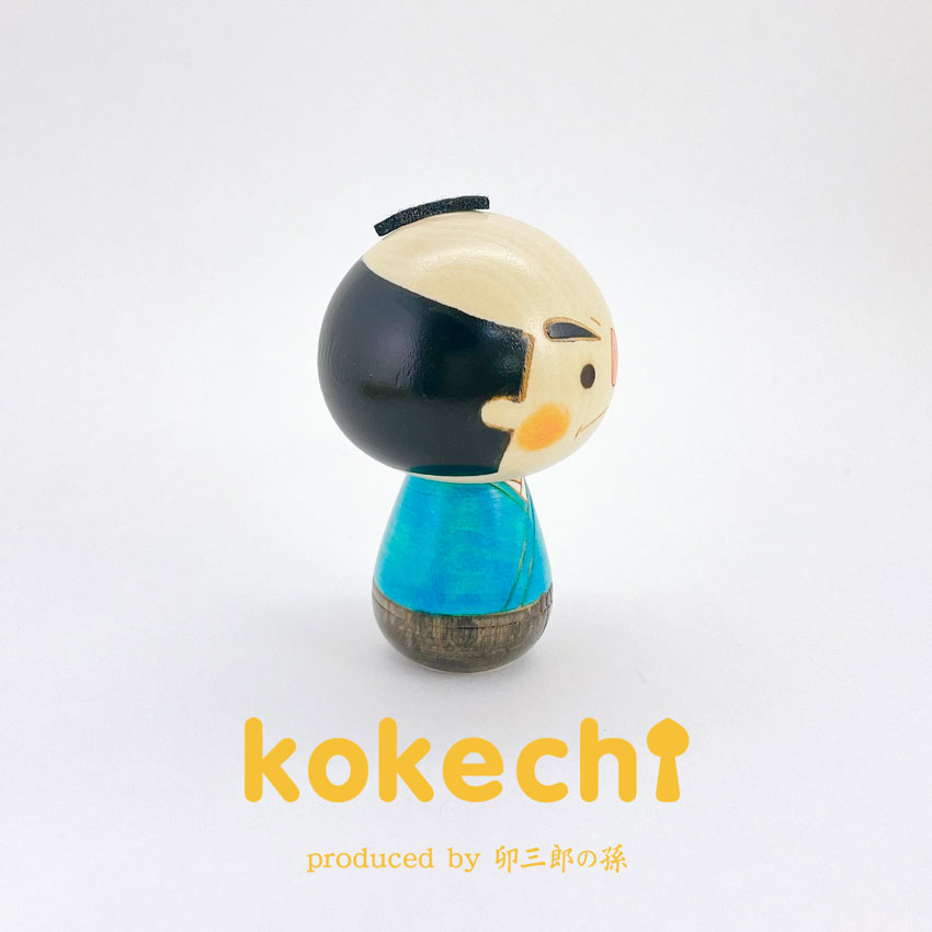 サムライ こけし 【 kokeshi 】 プレゼント ギフト かわいい おうち時間　願い　暮らし stayhome 癒し インテリア 木製 日本製 伝統工芸品　贈り物 置物 グッズ こけし ウッドバーニング プチギフト 手創り 雑貨 着物 和柄 人形 ハンドメイド 手作り JAPAN 伝統こけし 侍