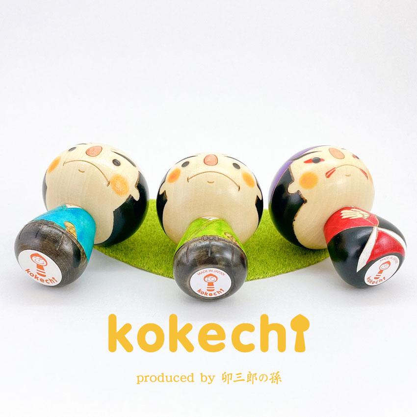 サムライ こけし 【 kokeshi 】 プレゼント ギフト かわいい おうち時間　願い　暮らし stayhome 癒し インテリア 木製 日本製 伝統工芸品　贈り物 置物 グッズ こけし ウッドバーニング プチギフト 手創り 雑貨 着物 和柄 人形 ハンドメイド 手作り JAPAN 伝統こけし 侍