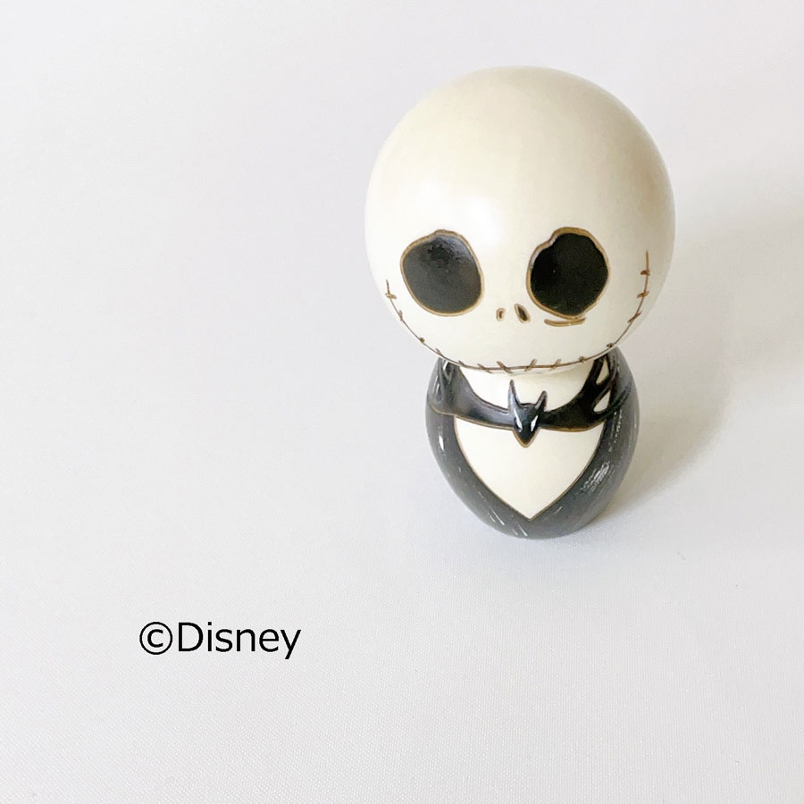 ナイトメアー こけし【卯三郎こけし】 ジャック Disney 映画 プレゼント ギフト かわいい おうち時間 暮らし　クマのぷーさん stayhome 癒し インテリア 木製 日本製 伝統工芸品 ハロウィン　卯三郎こけし 雑貨 置物 グッズ コラボ　コラボレーション ディズニー