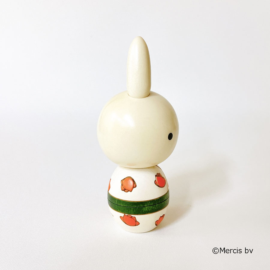 ミッフィー こけし 【 バラ 】 miffy ディック・ブルーナ 絵本 うさこ