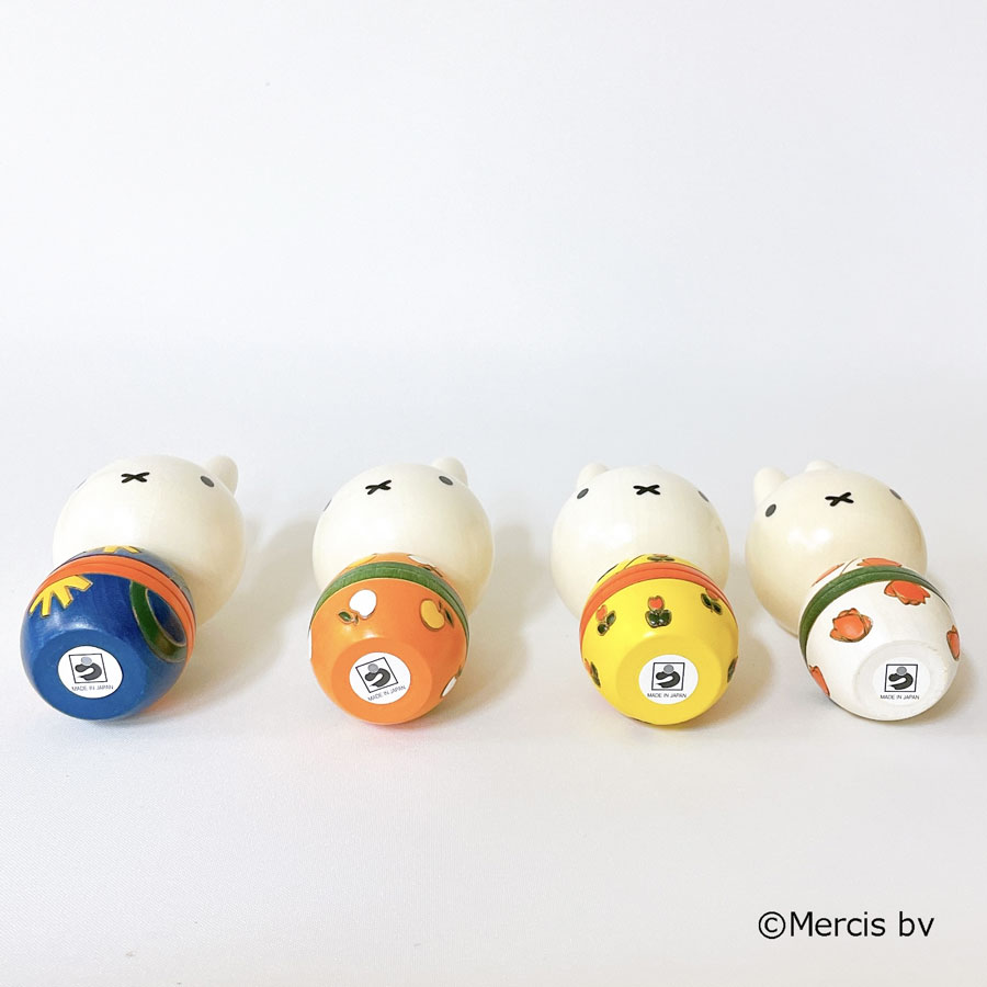 ミッフィー こけし 【 バラ 】 miffy ディック・ブルーナ 絵本 うさこ