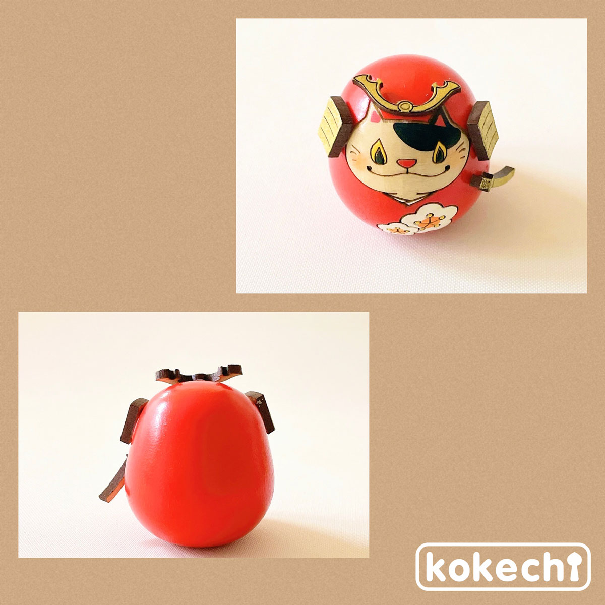 ねこ 武者 【 梅 】 ちりめん 鯉のぼり セット 五月人形 コンパクト おしゃれ モダン こいのぼり kokechi 端午の節句 [ 卯三郎の孫 ] 5月人形 武者人形 小さい ギフト こどもの日 初節句 お祝い おくりもの 子供の日 柏餅 こどもの日 猫 ネコ 大当たり 伝統 模様 兜