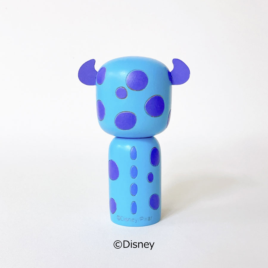 サリー こけし【 卯三郎こけし 】 モンスターズ・インク Disney 映画 プレゼント ギフト かわいい おうち時間 暮らし　クマのぷーさん 癒し インテリア 木製 日本製 伝統工芸品 モンスター 怪物 サリバン 卯三郎こけし 雑貨 置物 グッズ コラボ コラボレーション ディズニー